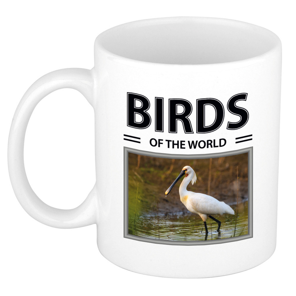 Lepelaars mok met dieren foto birds of the world -