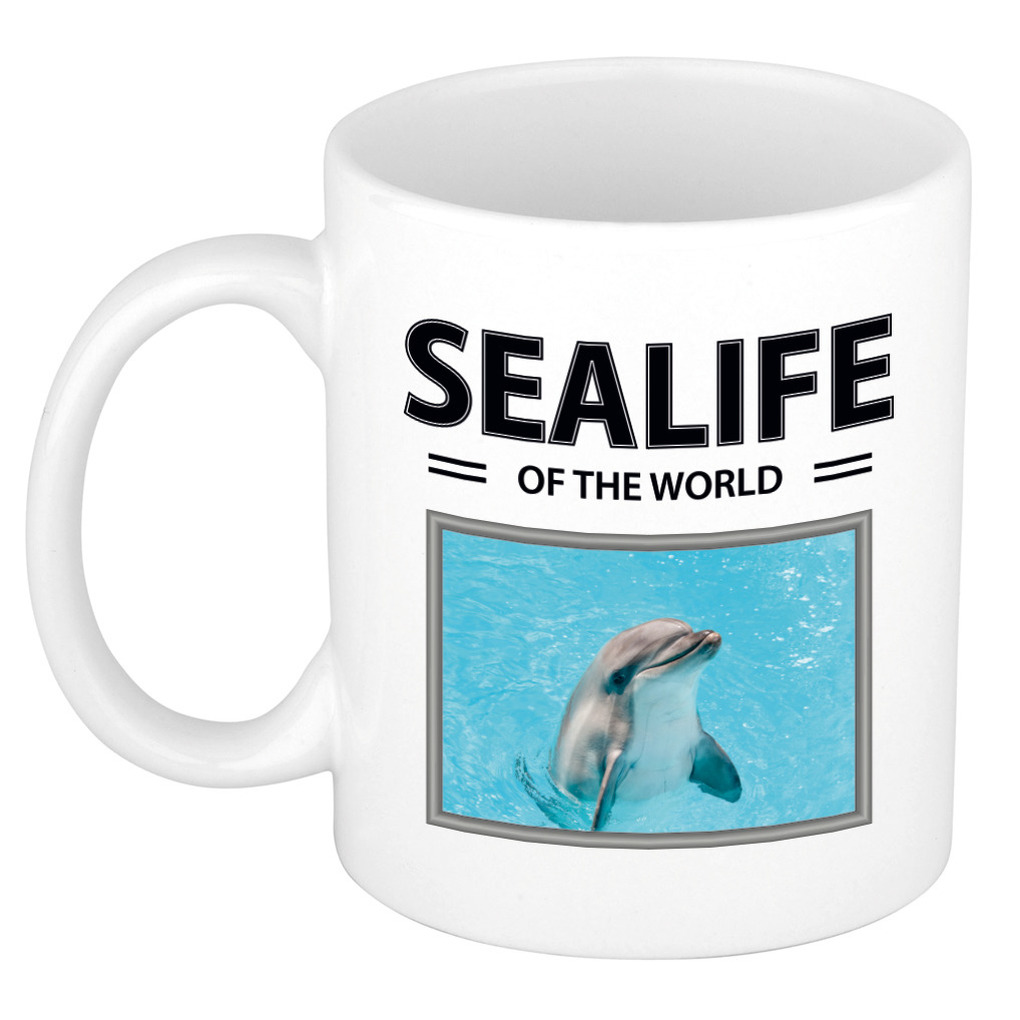 Dolfijn mok met dieren foto sealife of the world -