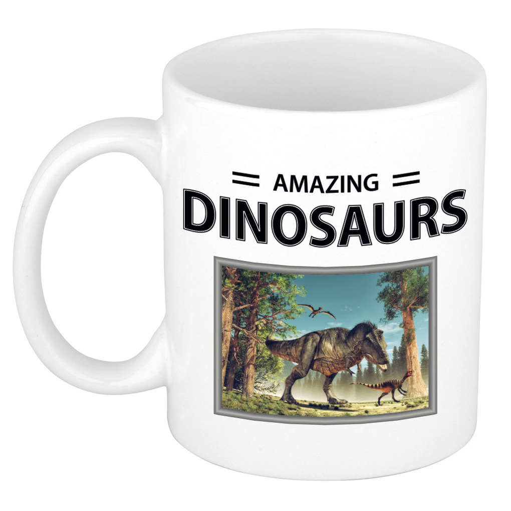 T-rex dinosaurus mok met dieren foto amazing dinosaurs -