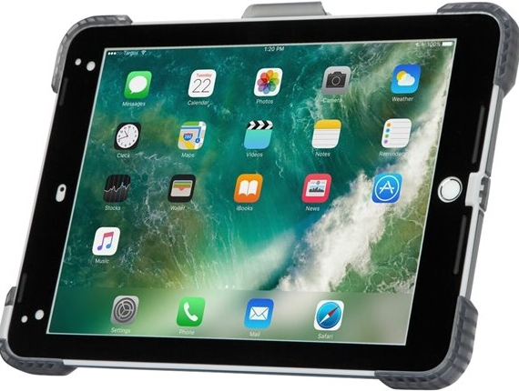 SafePORT Rugged - Beschermhoes voor tablet - robuust - polycarbonaat, thermoplastic polyurethaan (TPU) - grijs - 9.7" - voor Apple 9.7-inch iPad (5de generatie, 6de generatie); 9.7-inch iPad Pro