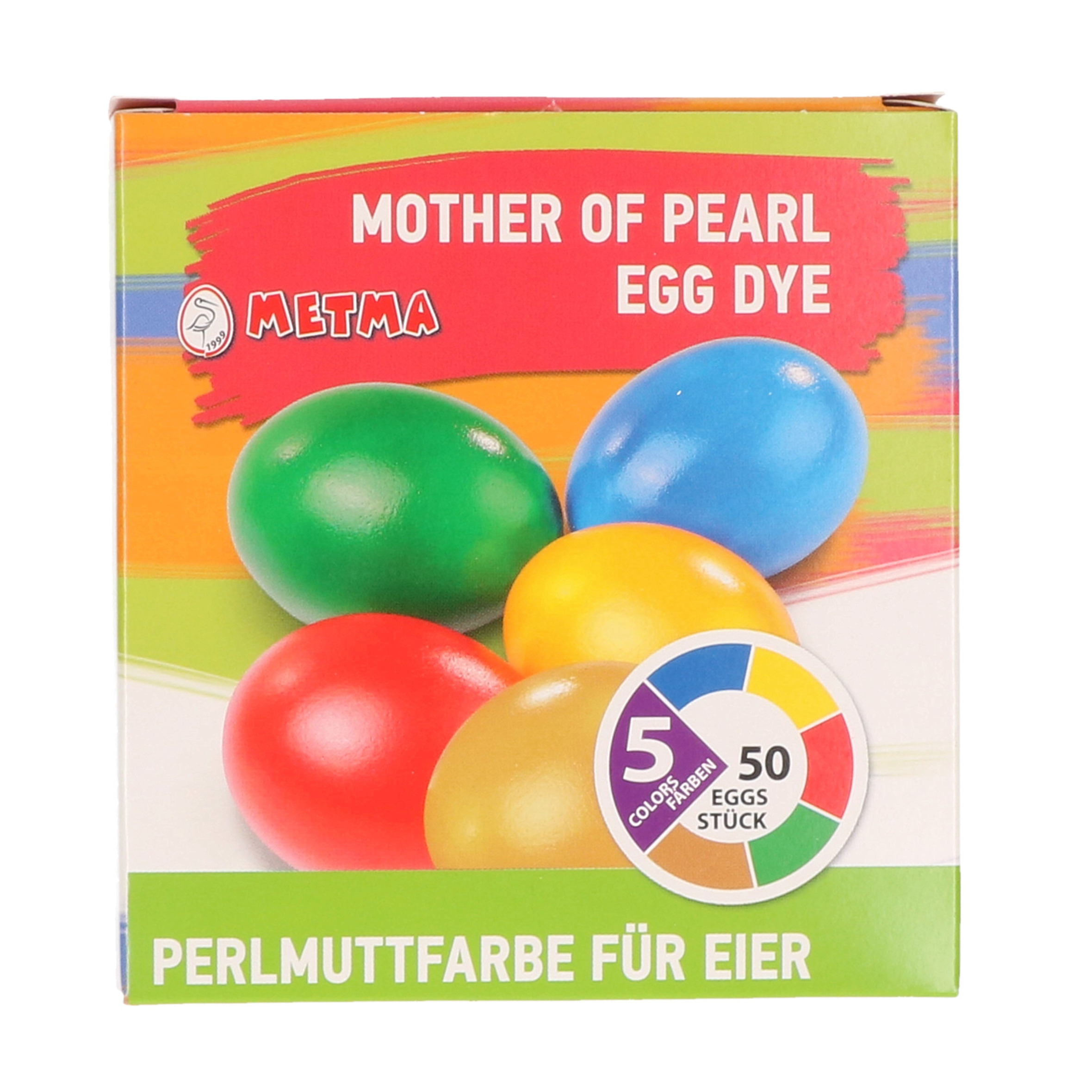 Paasei verf parelmoer voor ca. 50 eieren -