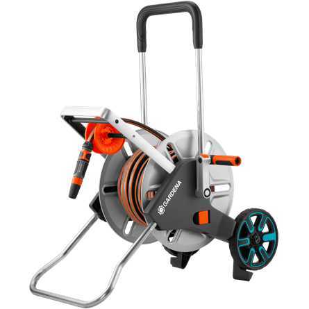GARDENA Slangenwagen AquaRoll M Easy Metal Set slangenwagen 18547-20, 25 m