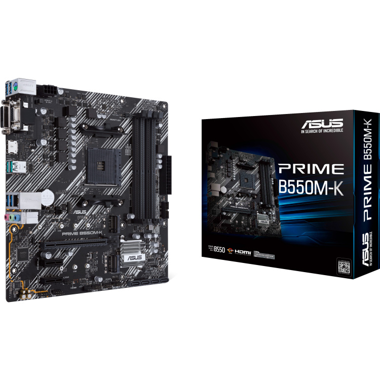 ASUS PRIME B550M-K moederbord RAID, Gb-LAN, Sound, µATX