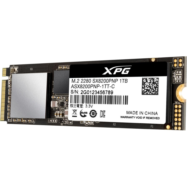 ADATA SX8200 Pro, 1 TB ssd ASX8200PNP-1TT-C, PCIe Gen3x4 M.2 2280