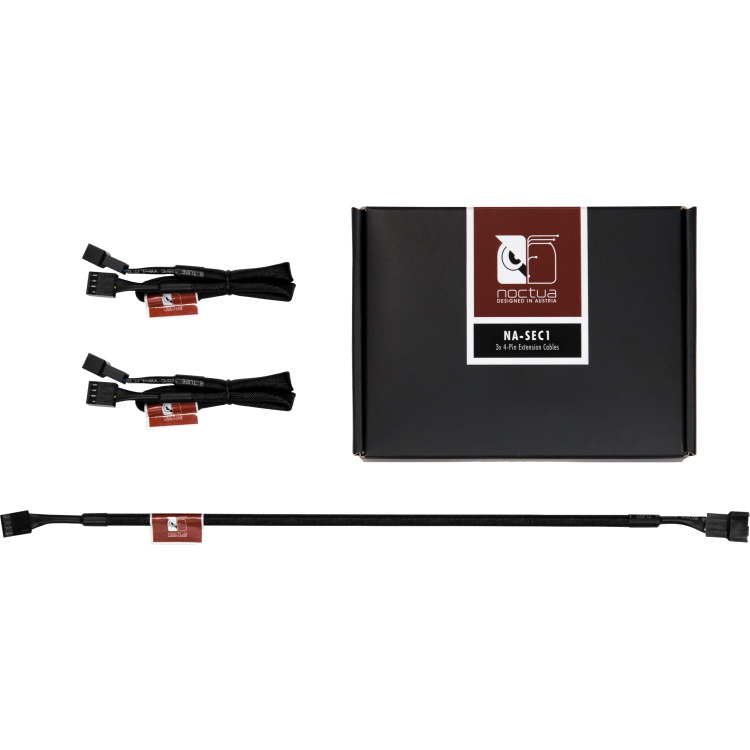 Noctua NA-SEC1 verlengkabels verlengkabel 4-pin, 3 stuks