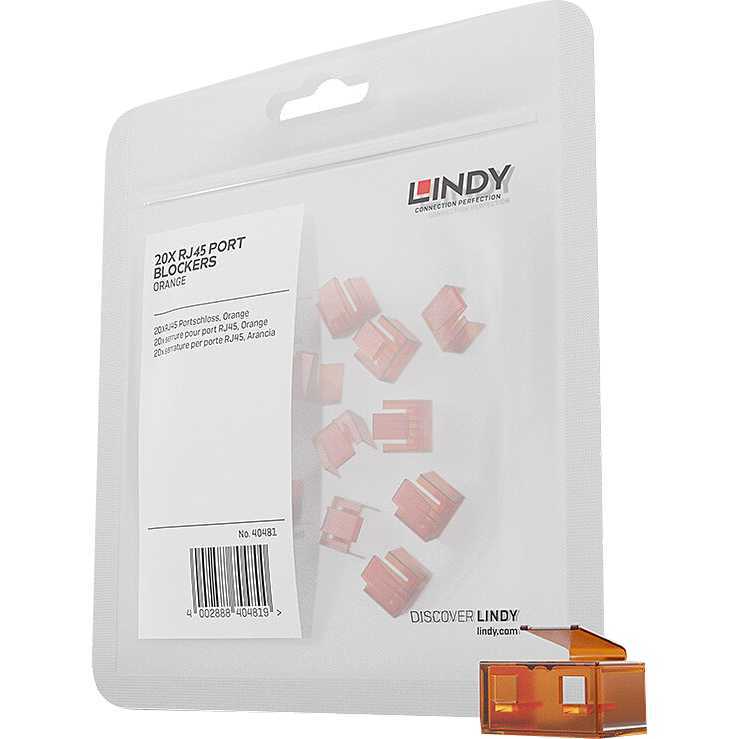 Lindy RJ45 Port Blocker diefstalbeveiliging 20 stuks