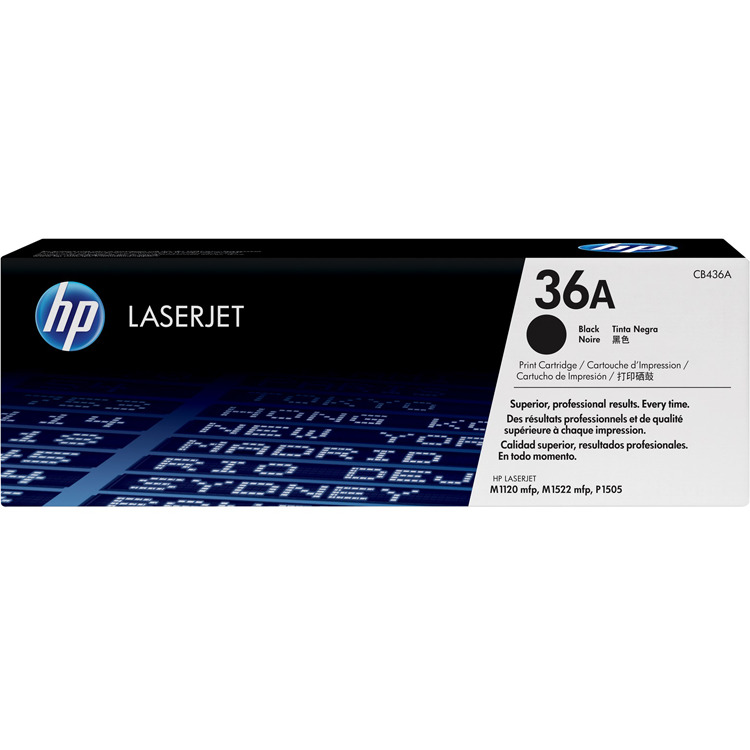 HP 36A zwarte LaserJet tonercartridge CB436A toner Zwart