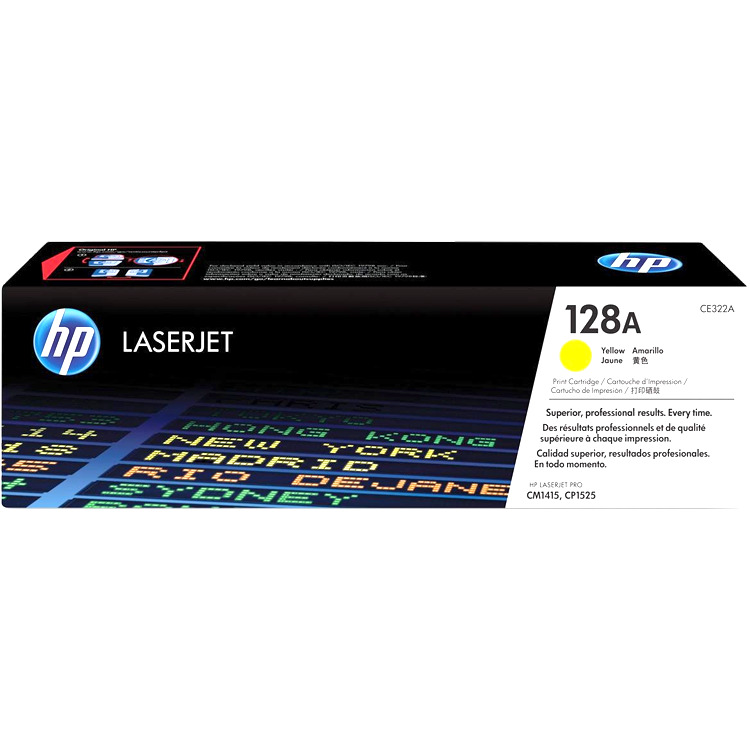 HP 128A gele LaserJet tonercartridge (CE322A) toner Geel
