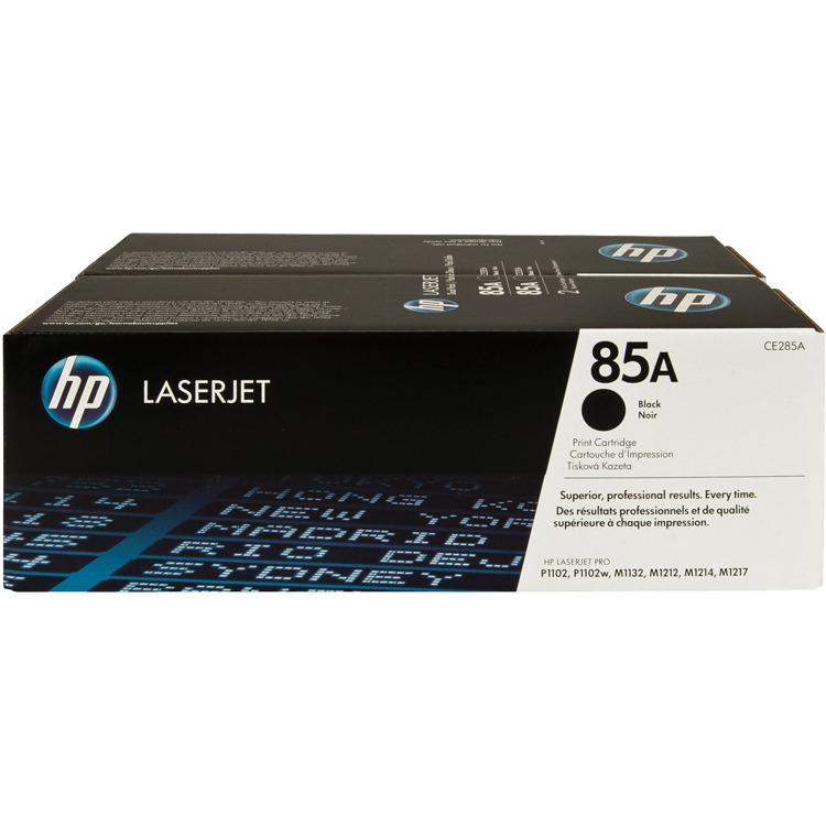 HP 85A zwarte LaserJet tonercartridge (CE285AD) toner Zwart, 2 stuks