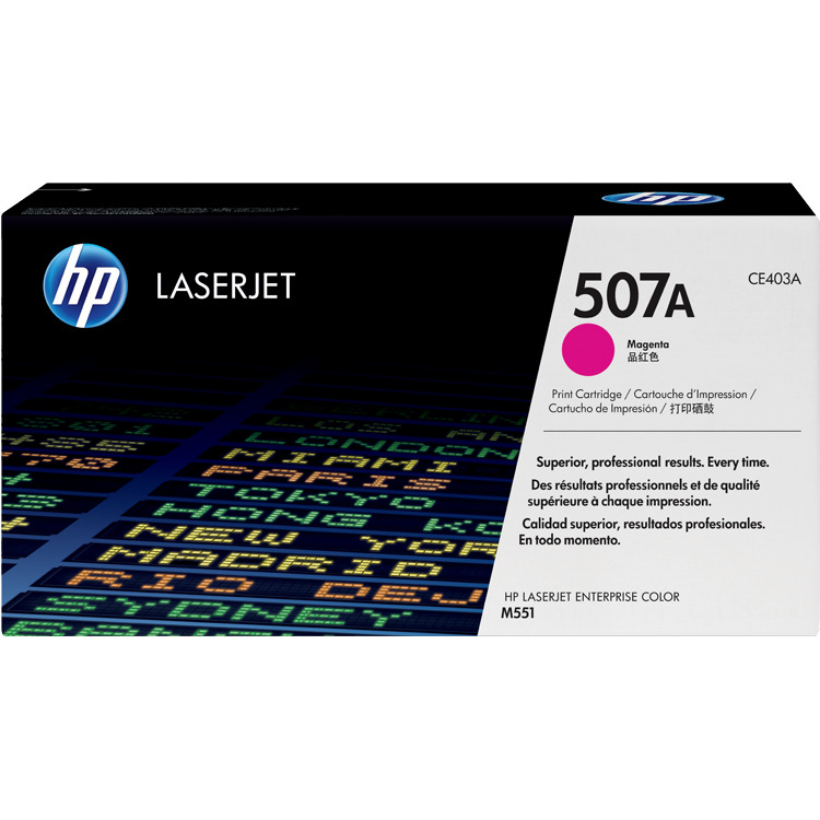 HP 507A magenta LaserJet tonercartridge (CE403A) toner Magenta