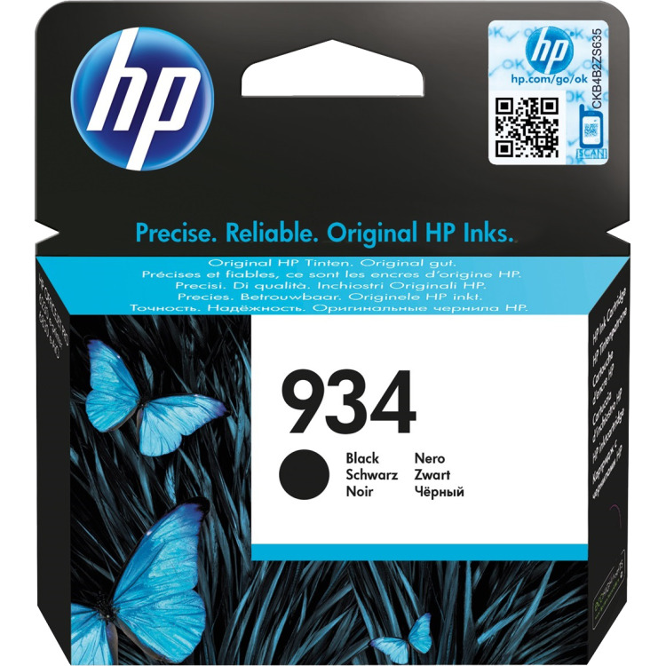 HP 934 Inktcartridge inkt C2P19AE, Zwart