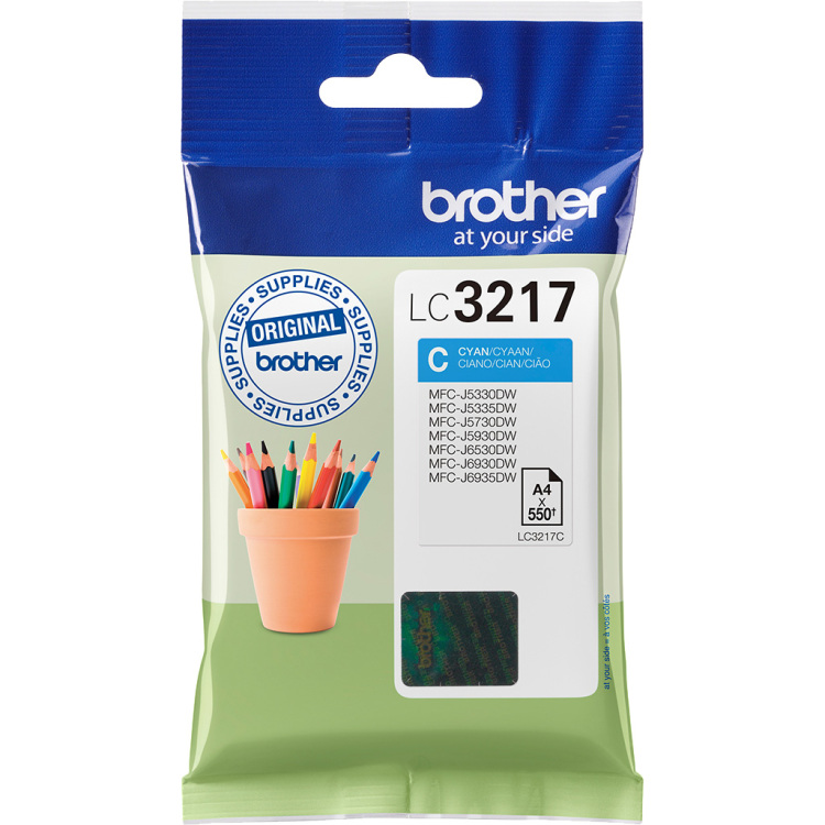 Brother Inkt - LC-3217C inkt Cyaan
