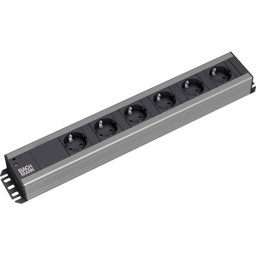Bachmann CRAFTSMAN 6x power socket (300.000) stekkerdoos voor 6 stekkers, 19 inch