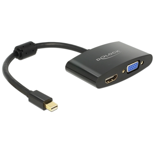 DeLOCK Mini Displayport > VGA/HDMI adapter 0,18 meter
