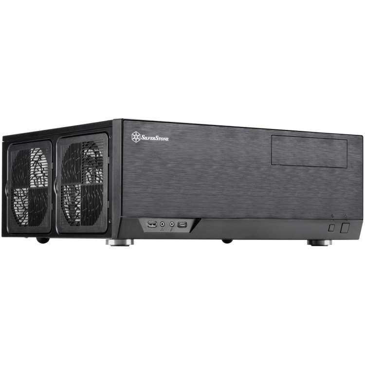 SilverStone SST-GD09B-C htpc behuizing USB-C 3.2 (5 Gbit/s), USB-A 3.2 (5 Gbit/s), audio