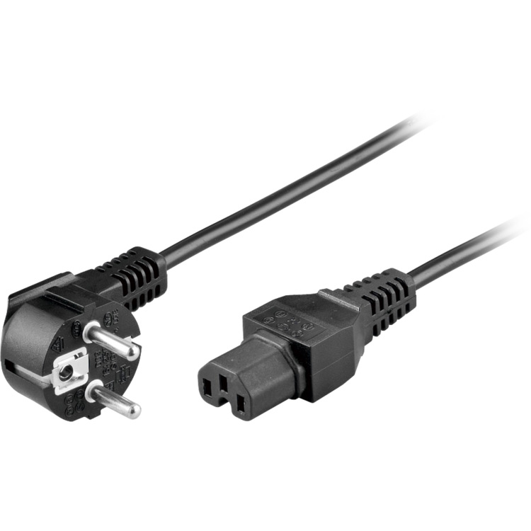 goobay Stroomkabel C15 met warmteplug kabel 2 meter