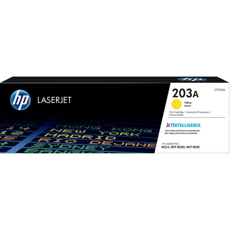 HP 203A gele LaserJet tonercartridge (CF542A) toner