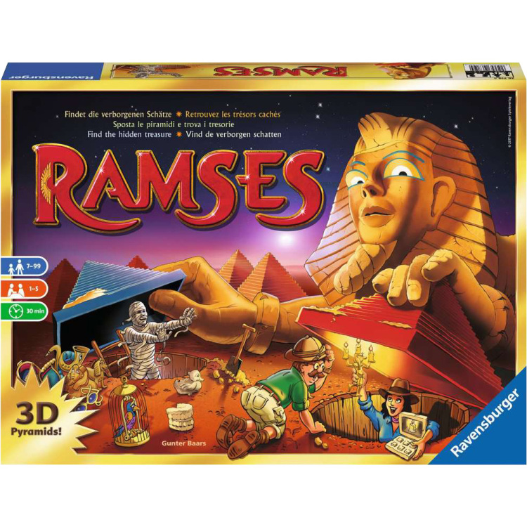 Ravensburger Ramses bordspel Meertalig, 1 - 5 spelers, 30 minuten, Vanaf 7 jaar
