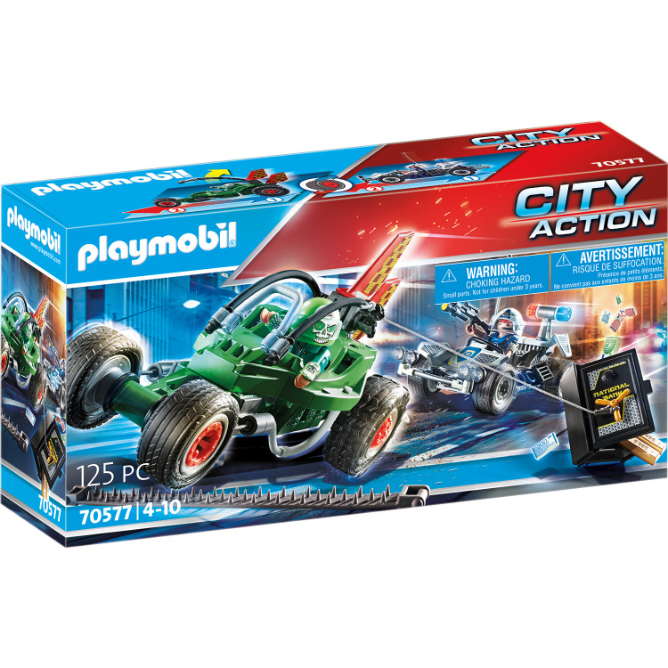 PLAYMOBIL City Action - Politiekart: achtervolging van de kluisrover constructiespeelgoed 70577