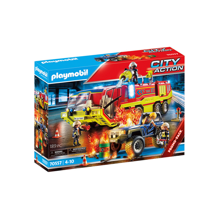 PLAYMOBIL City Action - Brandweer met brandweerwagen 70557
