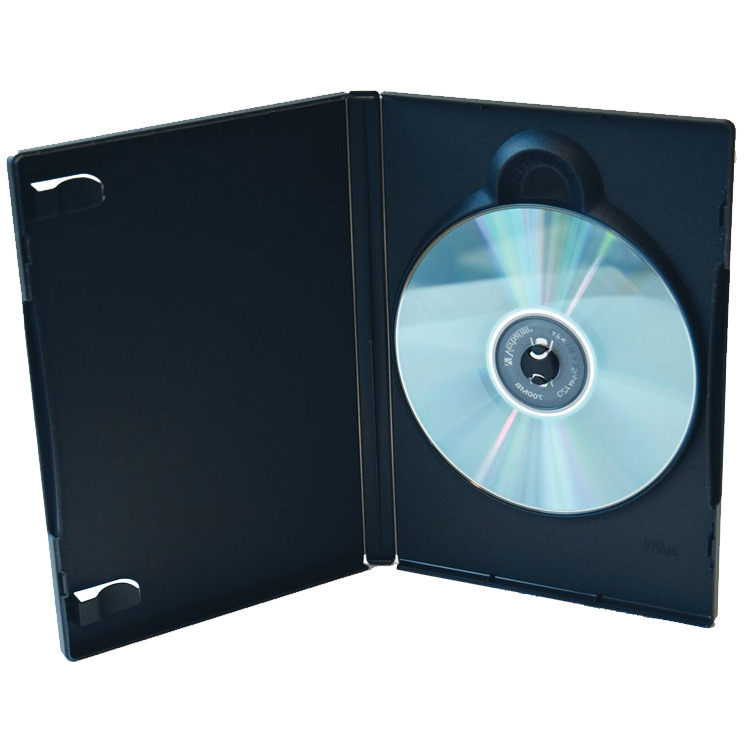 MediaRange DVD Case Single black sleeve 50 stuks