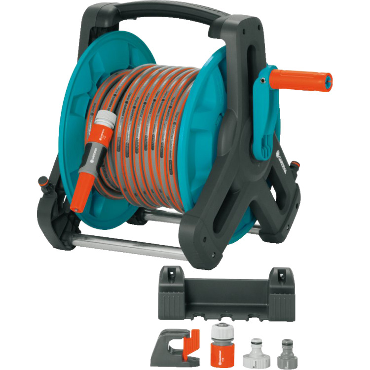 GARDENA Classic wandslanghouder 50 compleet slanghaspel 8009-20, 20 m