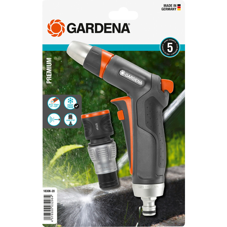 GARDENA Premium reinigingssproeier set 13 mm (1/2") - 15 mm (5/8“) spuit 18306-20