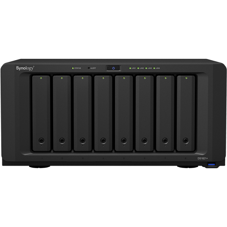 Synology DiskStation DS1821+ nas 4x LAN, USB 3.0