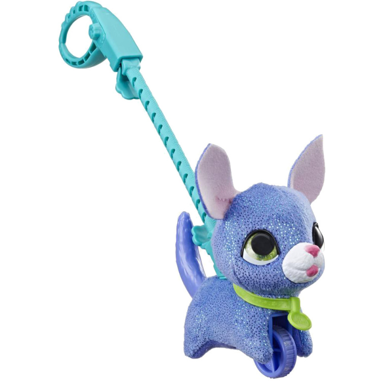 Hasbro furReal - Walkalots Lil' Wags Puppy paars pluchenspeelgoed