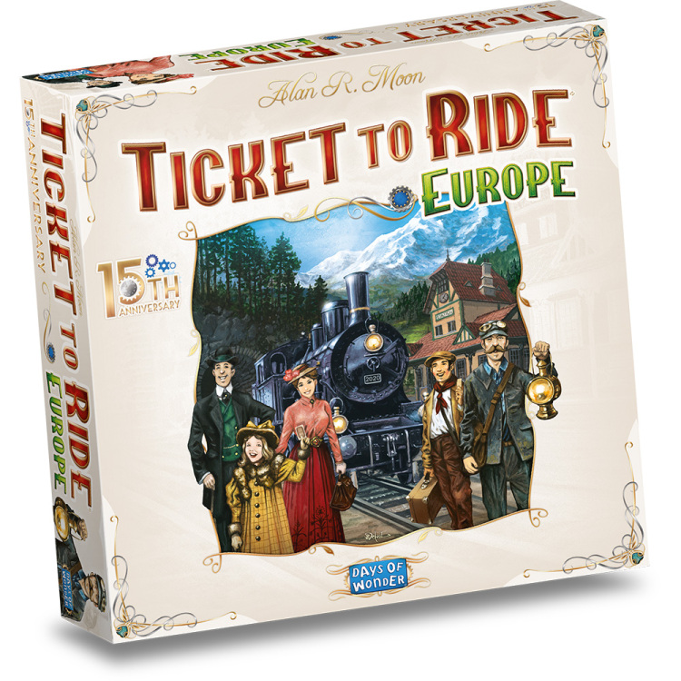 Asmodee Ticket to Ride - Europe 15th Anniversary Edition bordspel Nederlands, 2 - 5 spelers, 30 - 60 minuten, Vanaf 8 jaar