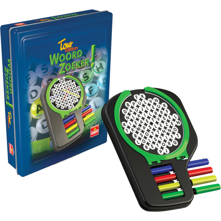 Goliath Games Woordzoeker - The Original Tour Edition (Tin) bordspel Nederlands, 2 - 4 spelers, 20 minuten, Vanaf 7 jaar