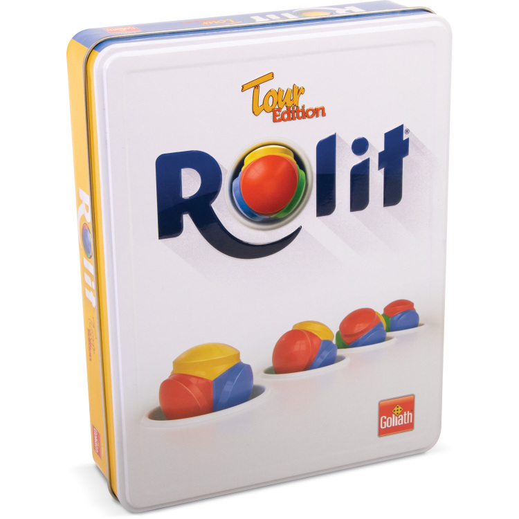 Goliath Games Rolit - Tour Edition in tin spel Meertalig, 2 - 4 spelers, 40 minuten, Vanaf 7 jaar