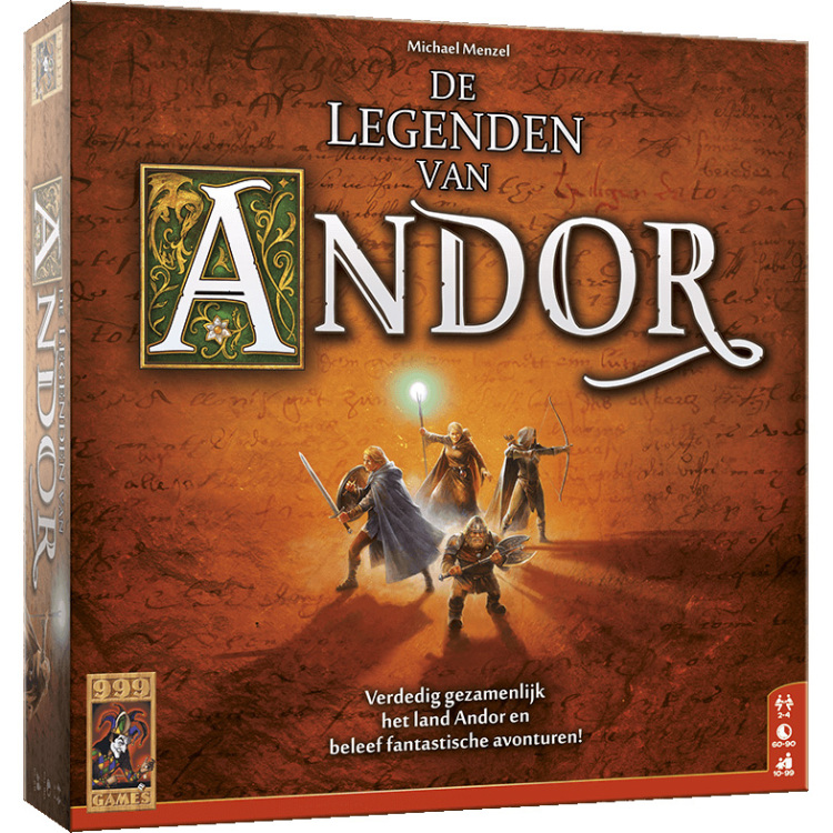 999 Games De Legenden van Andor bordspel Nederlands, 2 - 4 spelers, 60 - 90 minuten, Vanaf 10 jaar
