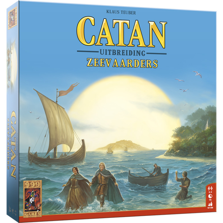999 Games Catan: De Zeevaarders bordspel Nederlands, Uitbreiding, 3 - 4 spelers, 75 minuten, Vanaf 10 jaar