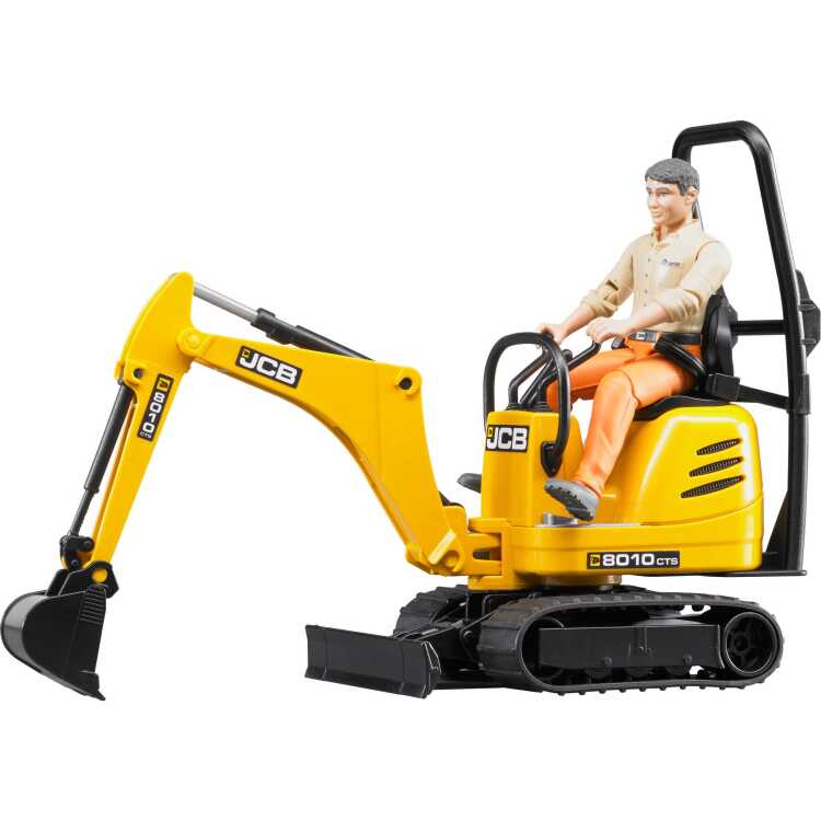 bruder bworld JCB 8010 CTS-micrograafmachine met bestuurder modelvoertuig 62002