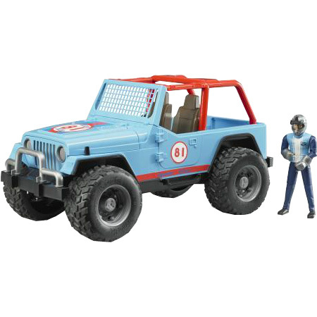 bruder Jeep cross country racer met bestuurder modelvoertuig 02541