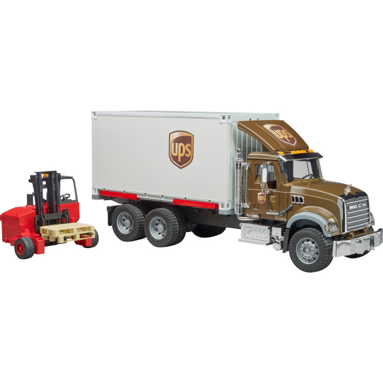 bruder Mack Granite UPS vrachtwagen modelvoertuig 02828