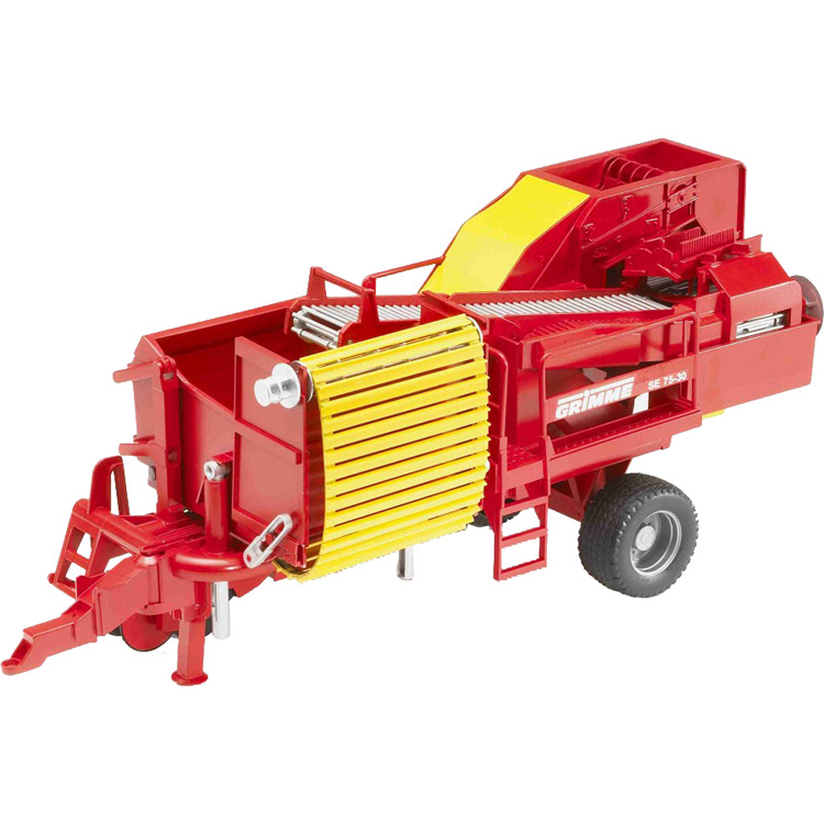bruder Grimme SE 75-30 aardappelrooier met 80 aardappels modelvoertuig 02130