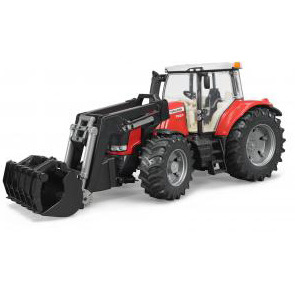 bruder Massey Ferguson 7600 met frontlader modelvoertuig 03047