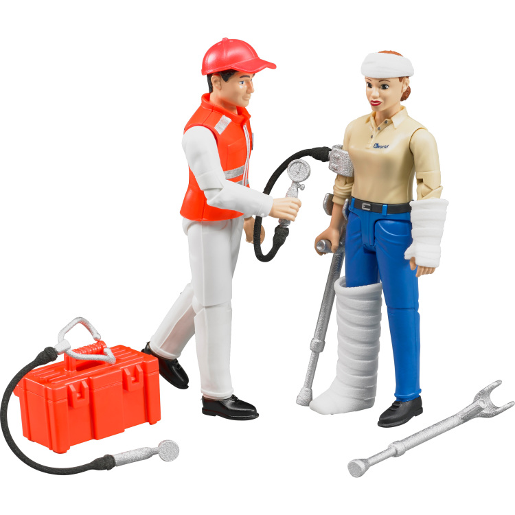 bruder bworld Reddingsdienst figurenset speelfiguur 62710
