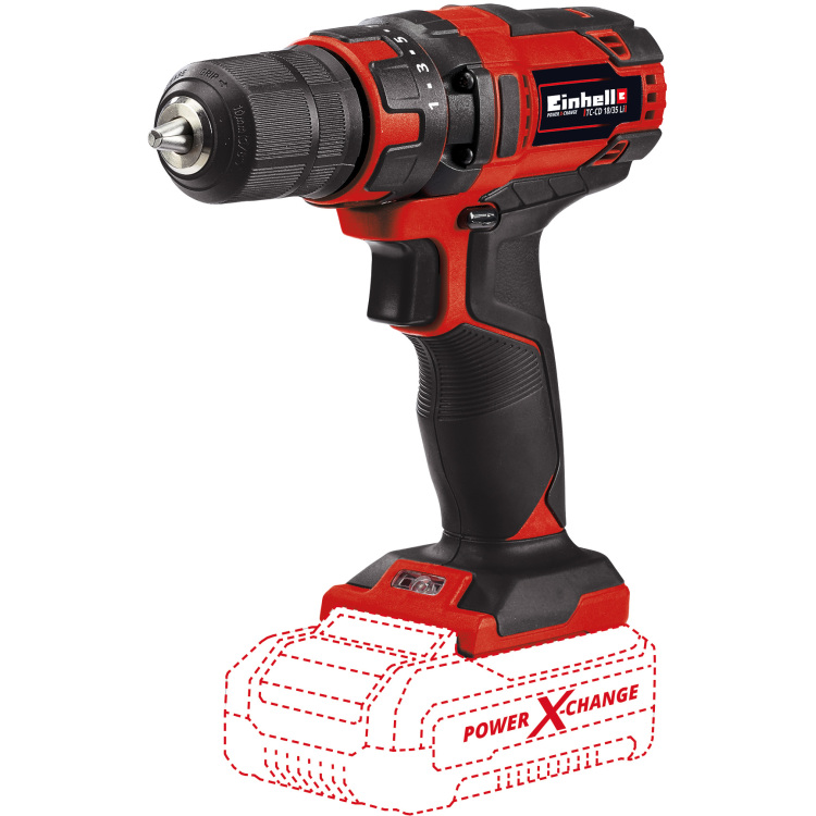 Einhell Accu Boor- en schroefmachine TC-CD 18/35 Li Solo schroeftol Accu en oplader niet inbegrepen