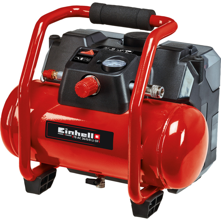 Einhell Compressor TE-AC 36/6/8 Li OF Set - Solo compressor Accu en oplader niet inbegrepen