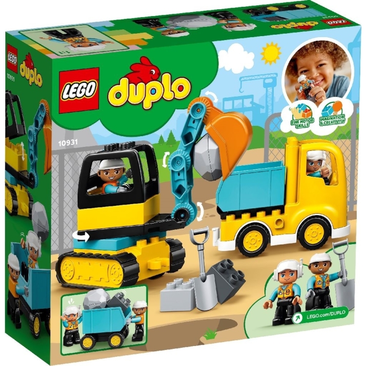 LEGO DUPLO - Truck & Graafmachine met rupsbanden constructiespeelgoed 10931