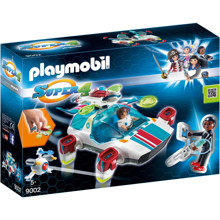 PLAYMOBIL Super 4 - FulguriX met Gene constructiespeelgoed 9002