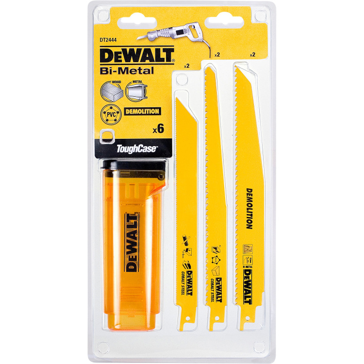 DEWALT BiM Reciprozaagbladset DT2444-QZ zaagbladenset 6-delig