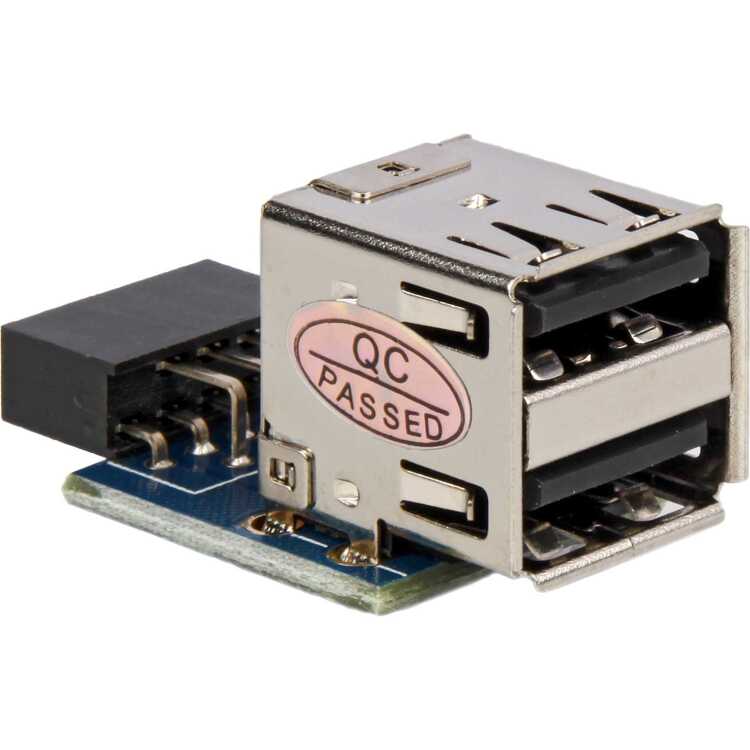 DeLOCK USB Pinheader Bu > 2x USB2.0 adapter