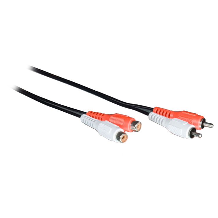 goobay 2x Tulp verlengkabel 10 meter, Stereo