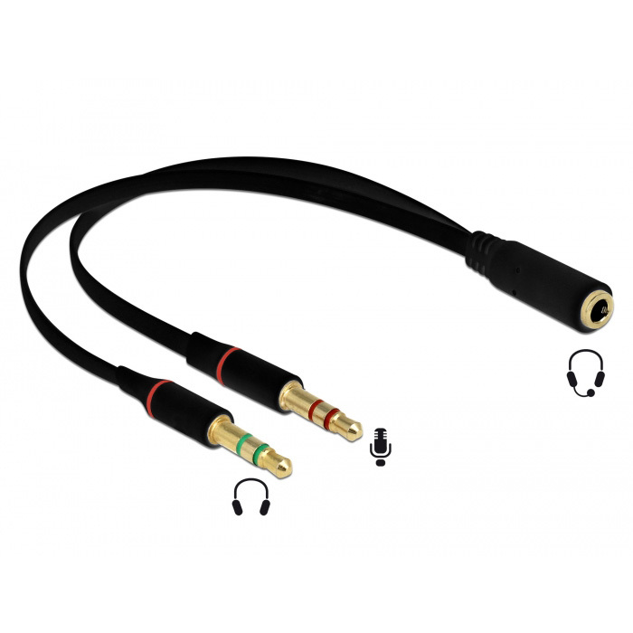 DeLOCK Headset adapter 0,2 meter