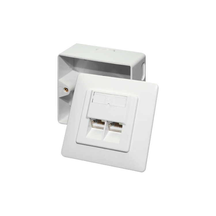 goobay Data Wallmount CAT 6 montagedoos 2x RJ-45