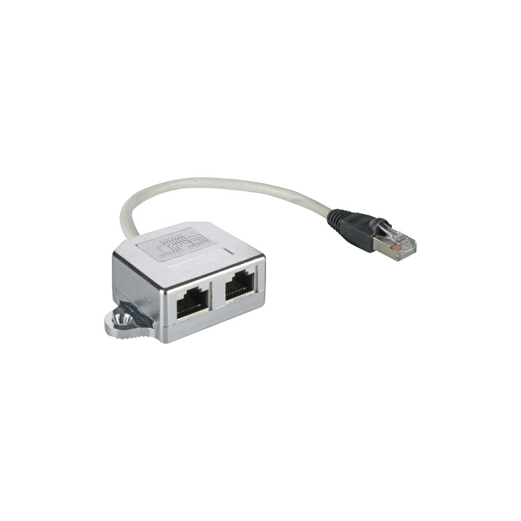 goobay Kabelsplitter RJ45 Cat.5 F/UTP T-Adapter adapter 2x RJ45